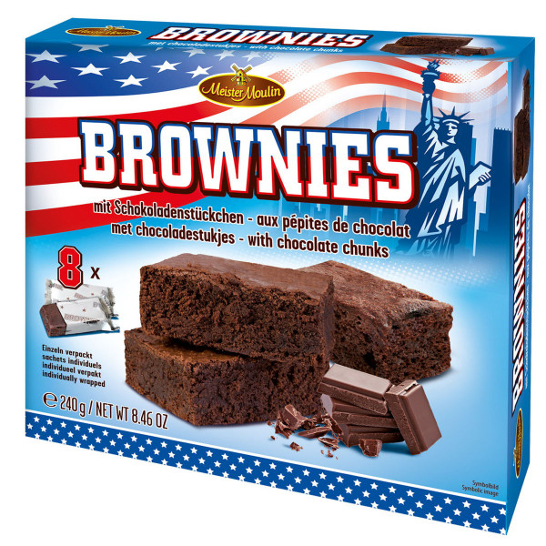 MEISTER MOULIN - Brownies mit Schokoladenstückchen