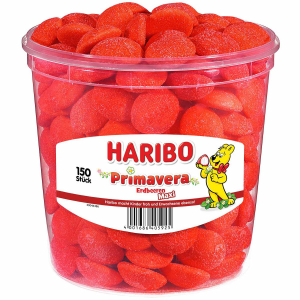HARIBO - Primavera Erdbeeren Maxi 150 Stück