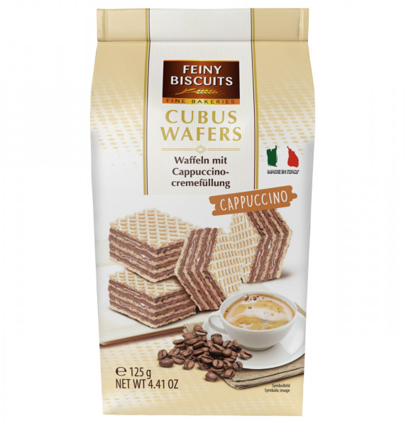FEINY BISCUITS - Cubus Wafers Cappuccino 125g