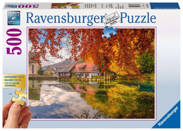 Ravensburger Puzzle - Mühle am Blautopf, 500 Teile