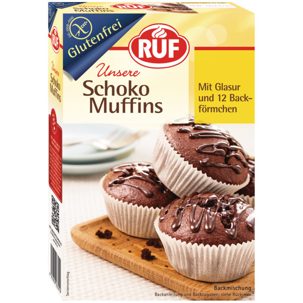 RUF Schoko Muffins Glutenfrei Backmischung 350g