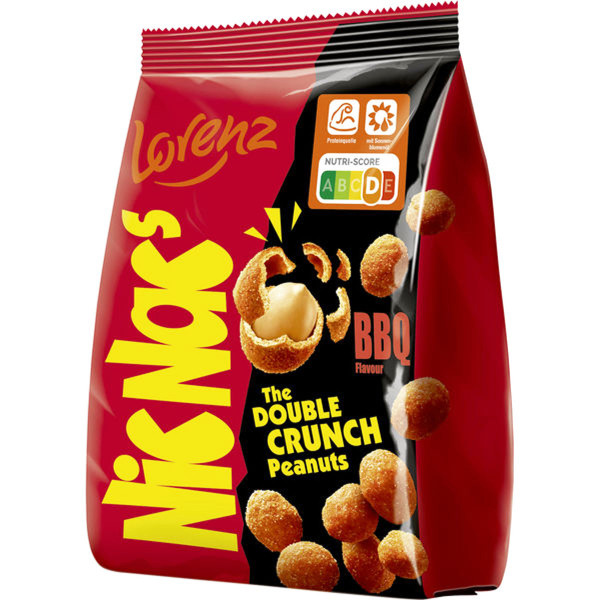 NIC NAC´S The Double Crunch Peanuts BBQ Flavour 110g