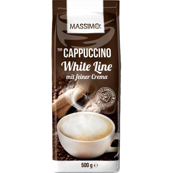 MASSIMO - Typ Cappuccino White Line mit feiner Crema 500g