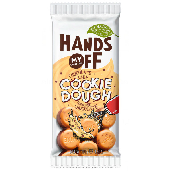 HANDS OFF MY CHOCOLATE - Cookie Dough Chocolate Chip Flavoured Chocolate 100g