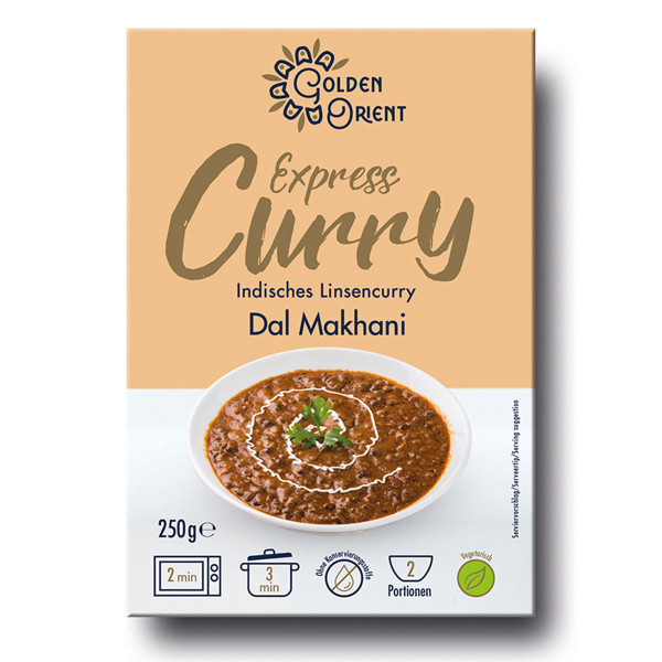 GOLDEN ORIENT - Express Curry Indisches Linsencurry Dal Makhani 250g