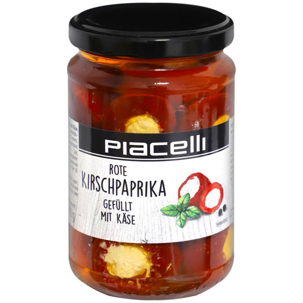 PIACELLI - Rote Kirschpaprika mit Käsefüllung