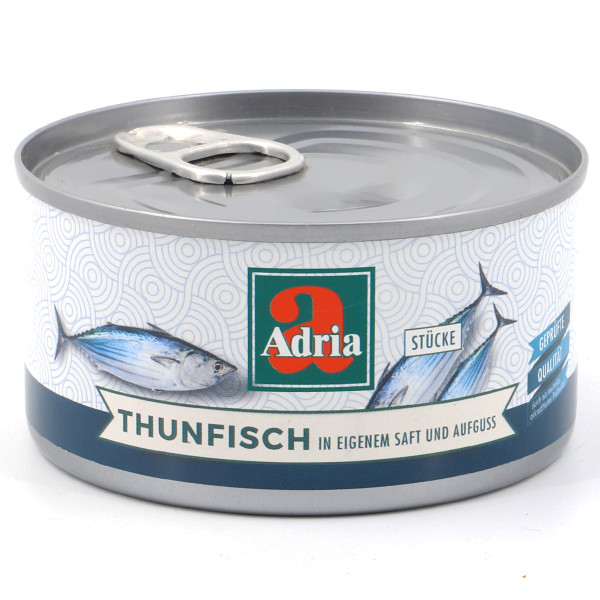 ADRIA Thunfisch in eigenem Saft 185g/135g
