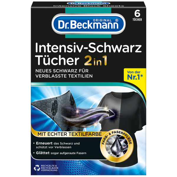 Dr.Beckmann - Intensiv Schwarz Tücher 2in1