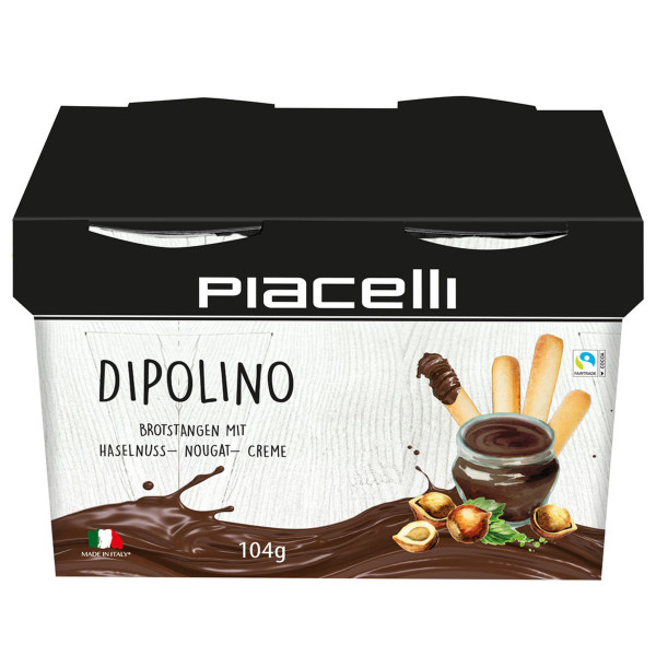 Piacelli - Dipolino Brotstangen mit Haselnuss Nougat Creme