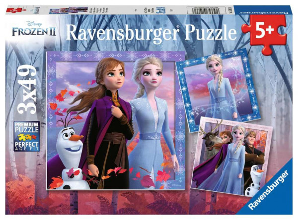 Ravensburger Puzzle - Frozen II, 3x49 Teile
