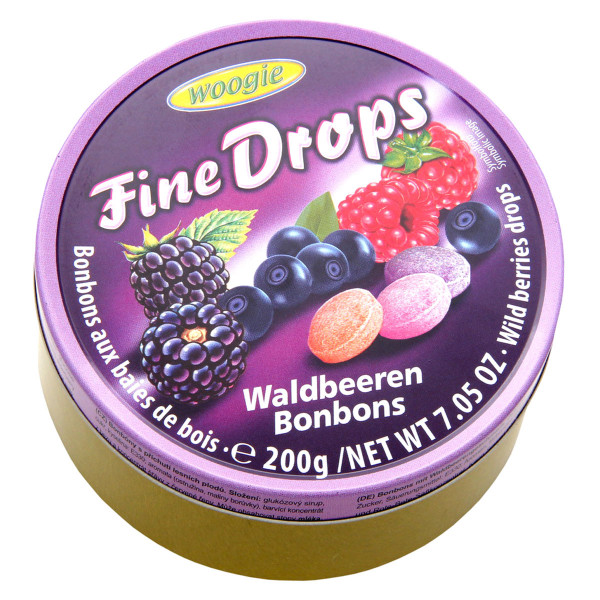 WOOGIE - Fine Drops Waldbeerenbonbons 200g