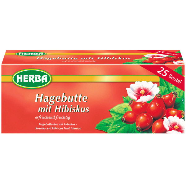 HERBA - Hagebutte mit Hibiskus 25 Beutel