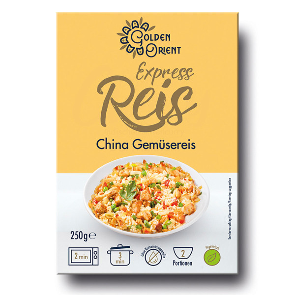 GOLDEN ORIENT - Express Reis China Gemüse Reis 250g