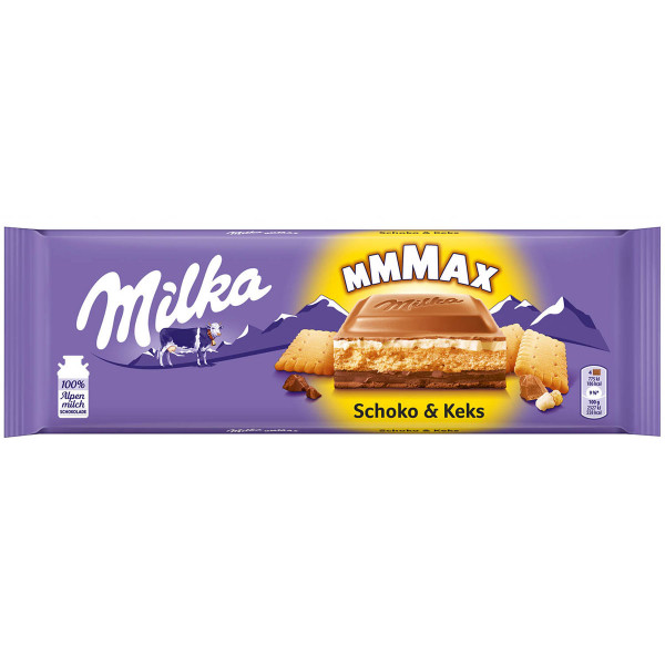 MILKA - MMMAX Schoko &amp; Keks 300g (MHD 06.12.2022)