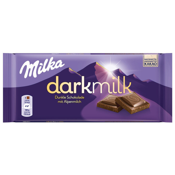 MILKA darkmilk Dunkle Schokolade 85g