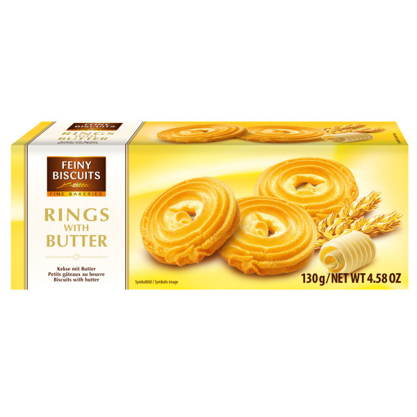 FEINY BISCUITS - Rings with Butter 130g