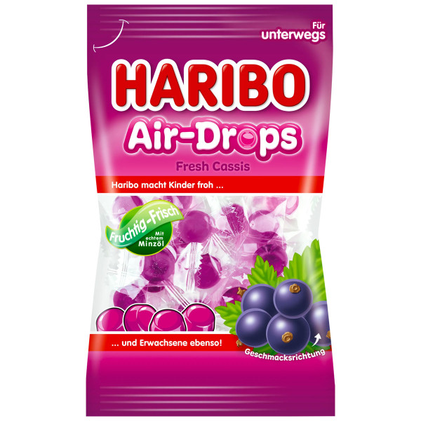 HARIBO - Air Drops Fresh Cassis 100g