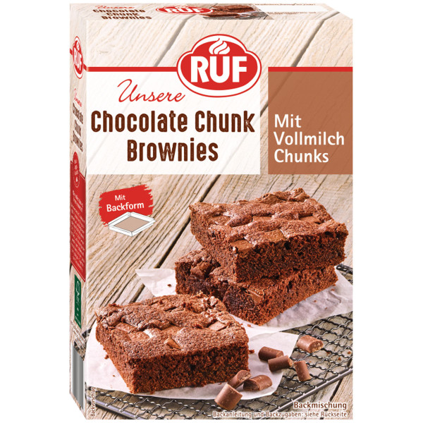 RUF Chocolate Chunk Brownies Backmischung 410g