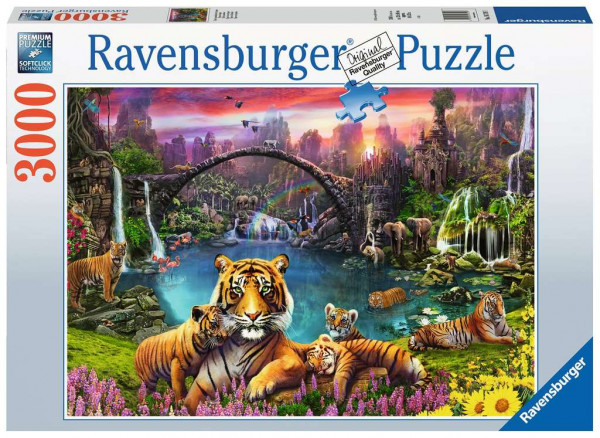 Ravensburger Puzzle - Tiger in paradiesischer Lagune, 3000 Teile