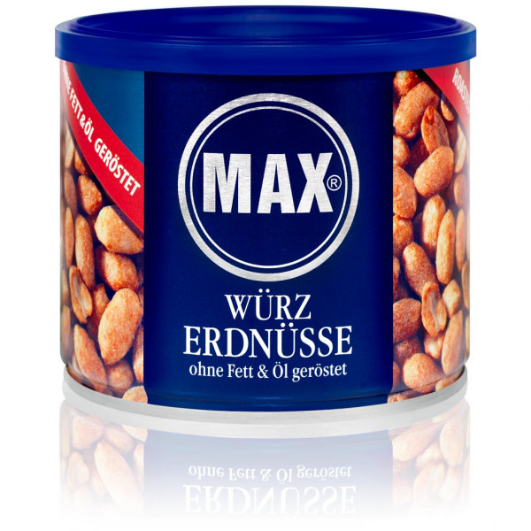 MAX - Würz Erdnüsse ohne Fett & Öl geröstet 300g