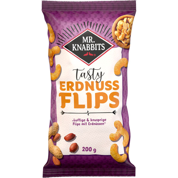 MR. KNABBITS - Tasty Erdnussflips 200g
