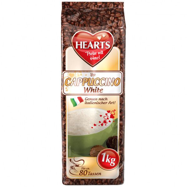 HEARTS - Cappuccino White