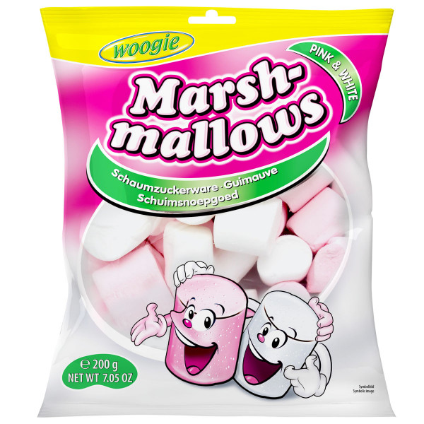 WOOGIE - Marshmallows Pink &amp; White 200g
