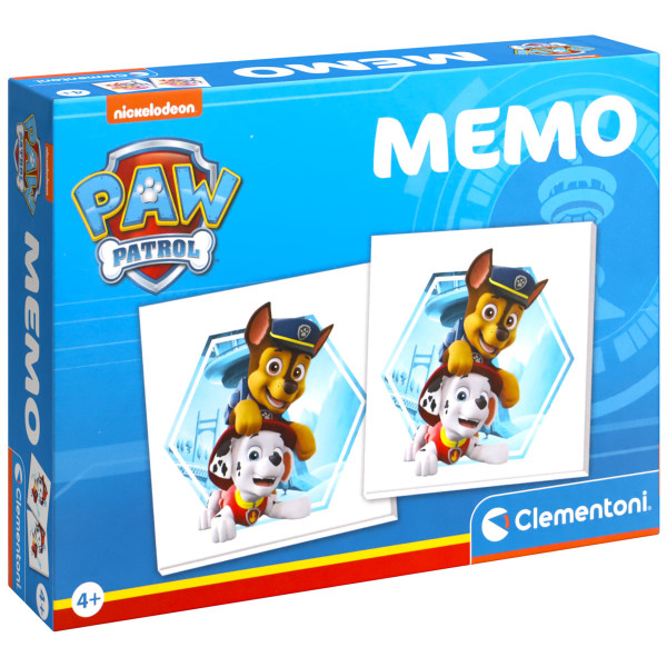 CLEMENTONI Memo Paw Patrol Kinder Kartenspiel Gedächtnisspiel