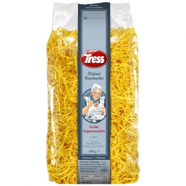 TRESS - Original Hausmacher Grobe Suppennudeln 500g