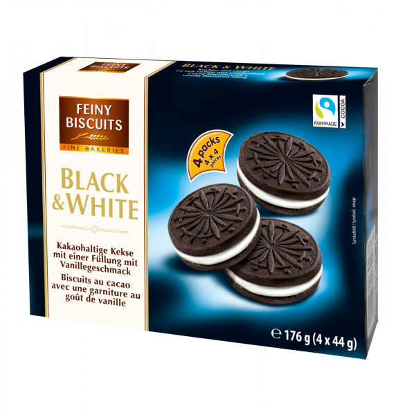FEINY BISCUITS - Black &amp; White Cookies 176g