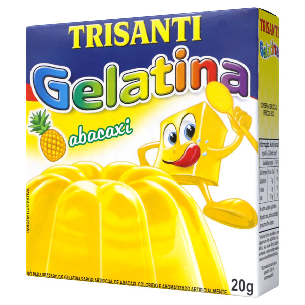 TRISANTI - Gelatine für Wackelpudding Ananas Geschmack 20g