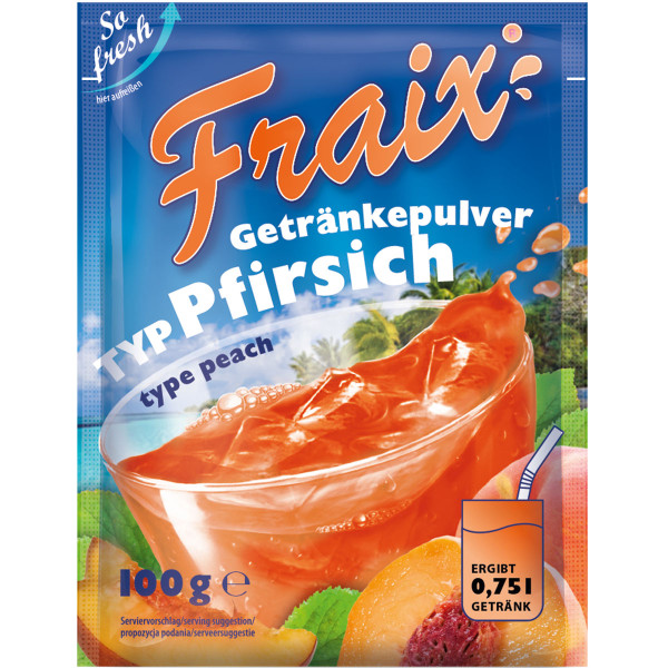 FRAIX - Getränkepulver Typ Pfirsich 100g