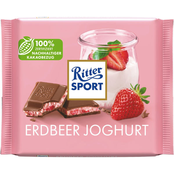 RITTER SPORT - Erdbeer Joghurt 100g