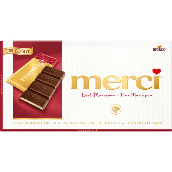 MERCI - Schokolade Edel Marzipan 112g