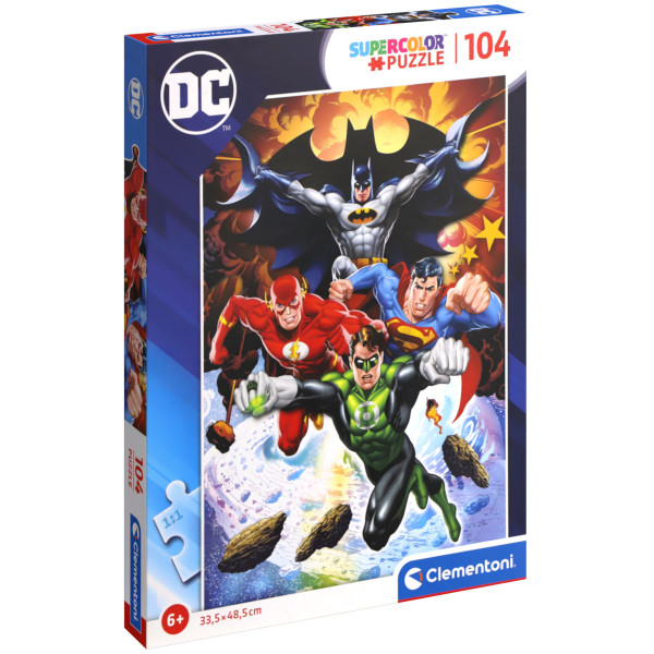 CLEMENTONI - DC Superhelden Puzzle 104 Teile