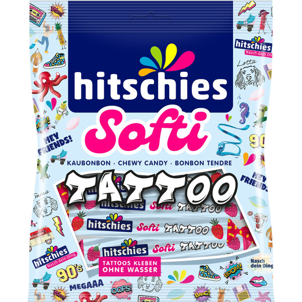 HITSCHIES - Kaubonbon Softie Tattoo 75g