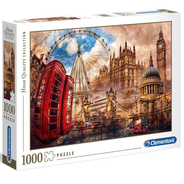 CLEMENTONI - Vintage London Puzzle 1000 Teile
