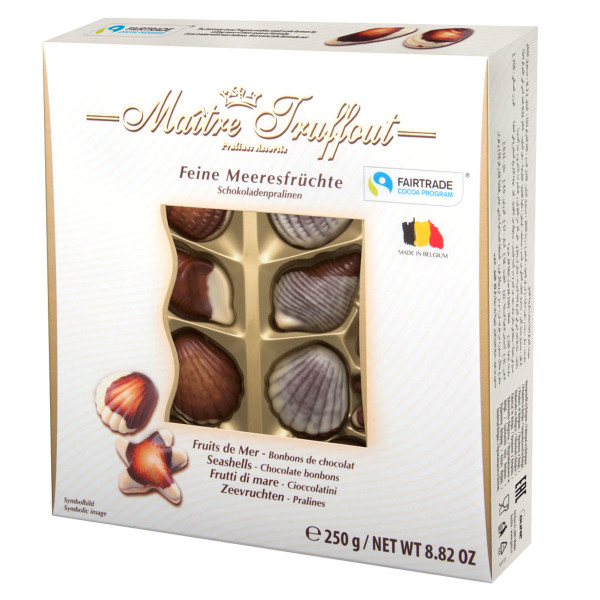 Maître Truffout - Feine Meeresfrüchte Schokoladenpralinen 250g