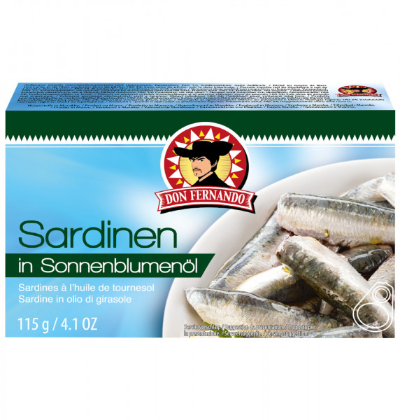DON FERNANDO - Sardinen in Sonnenblumenöl 115g/81g