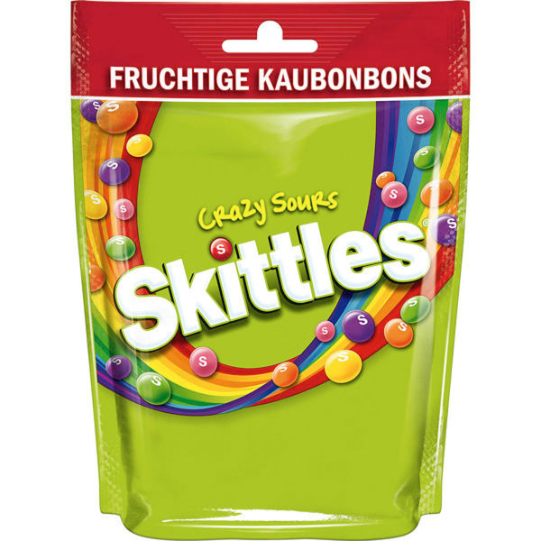 SKITTLES - Kaubonbons Crazy Sours 160g