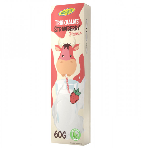 WOOGIE - Trinkhalme Strawberry Flavour 60g