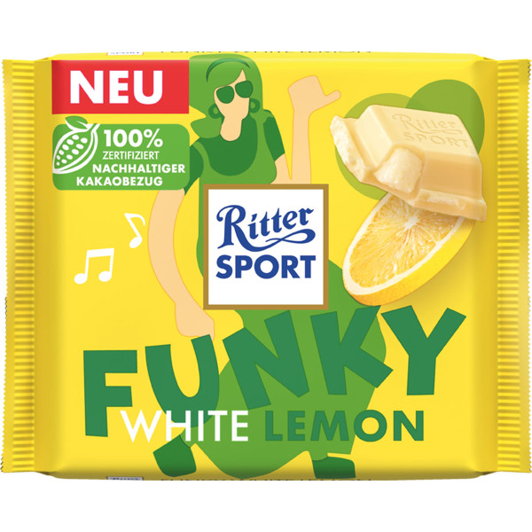 RITTER SPORT Funky White Lemon 100g
