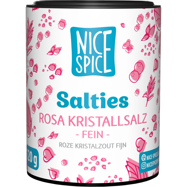 NICE SPICE - Salties Rosa Kristallsalz fein 90g
