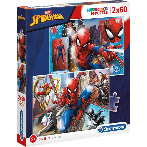 Clementoni - Marvel Spider Man Puzzle 2x60 Teile