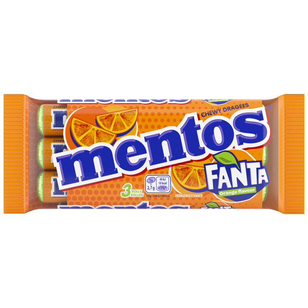 MENTOS Fanta Orange Flavour 3x37,5g