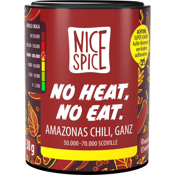 NICE SPICE - No Heat, No Eat Amazonas Chili ganz 40g