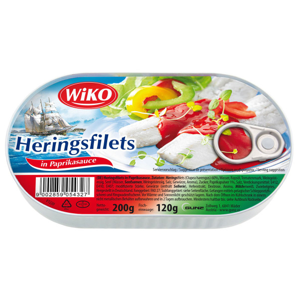 WIKO - Heringsfilets in Paprikasauce 200g