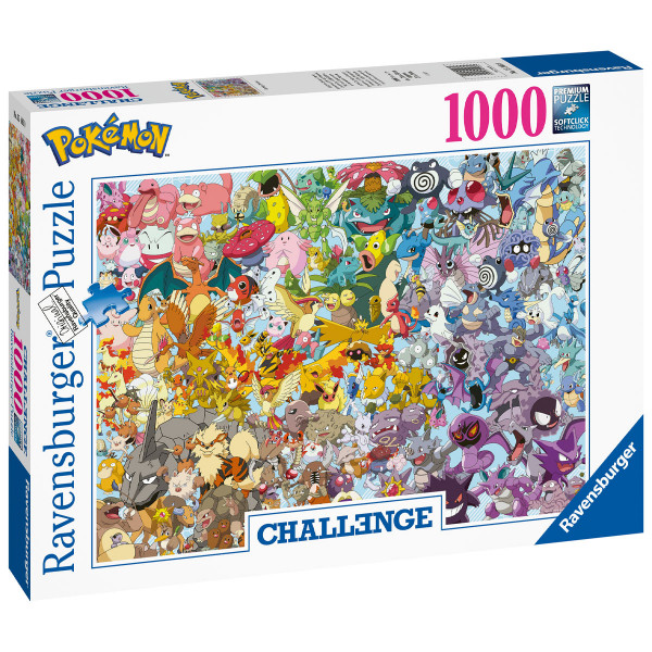 Ravensburger Puzzle - Challenge Pokémon, 1000 Teile