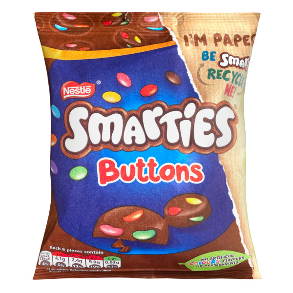 Smarties - Buttons Milk Pouch