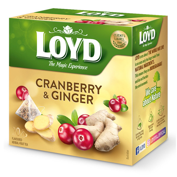 LOYD Cranberry & Ingwer Tee 20x2g